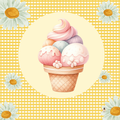 Sticker Toniebox personnalisé Glace gourmande