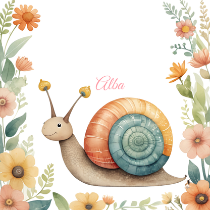 Sticker Toniebox personnalisé escargots