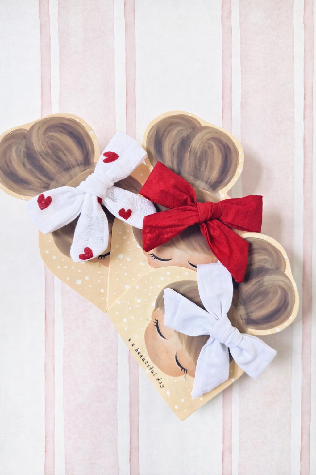 Nœud en double gaze – création artisanale❤️