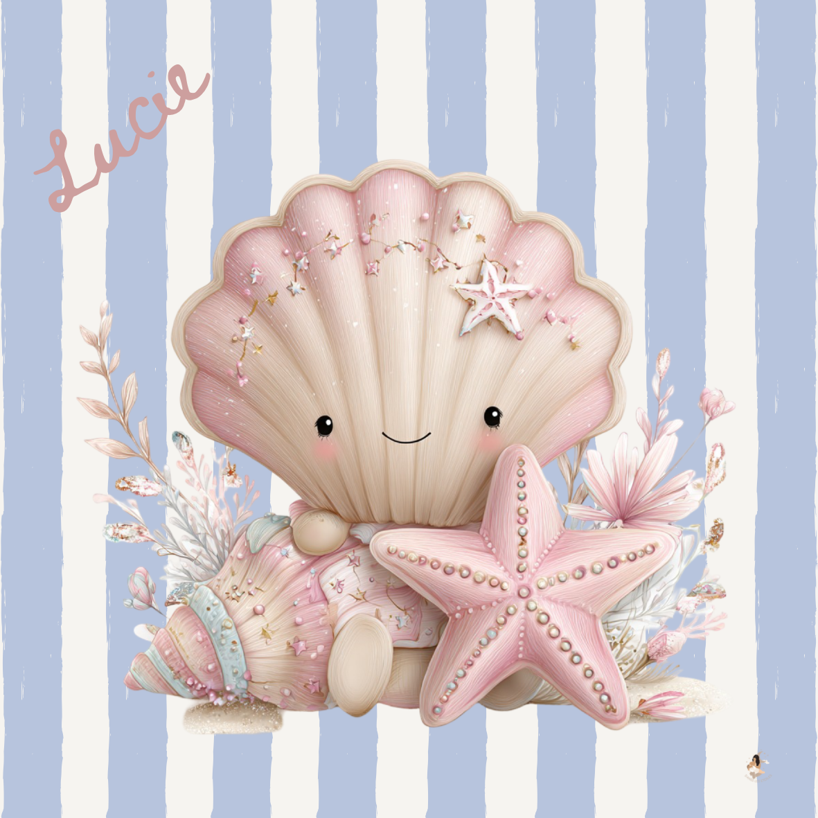 Sticker Toniebox personnalisé coquillages et crustacés