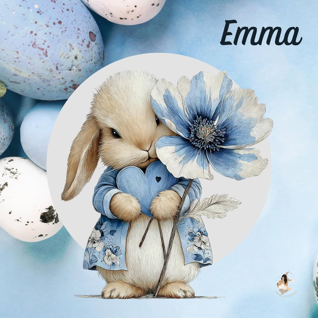 Stickers Toniebox – Collection Bleu Poétique lapin 🌙