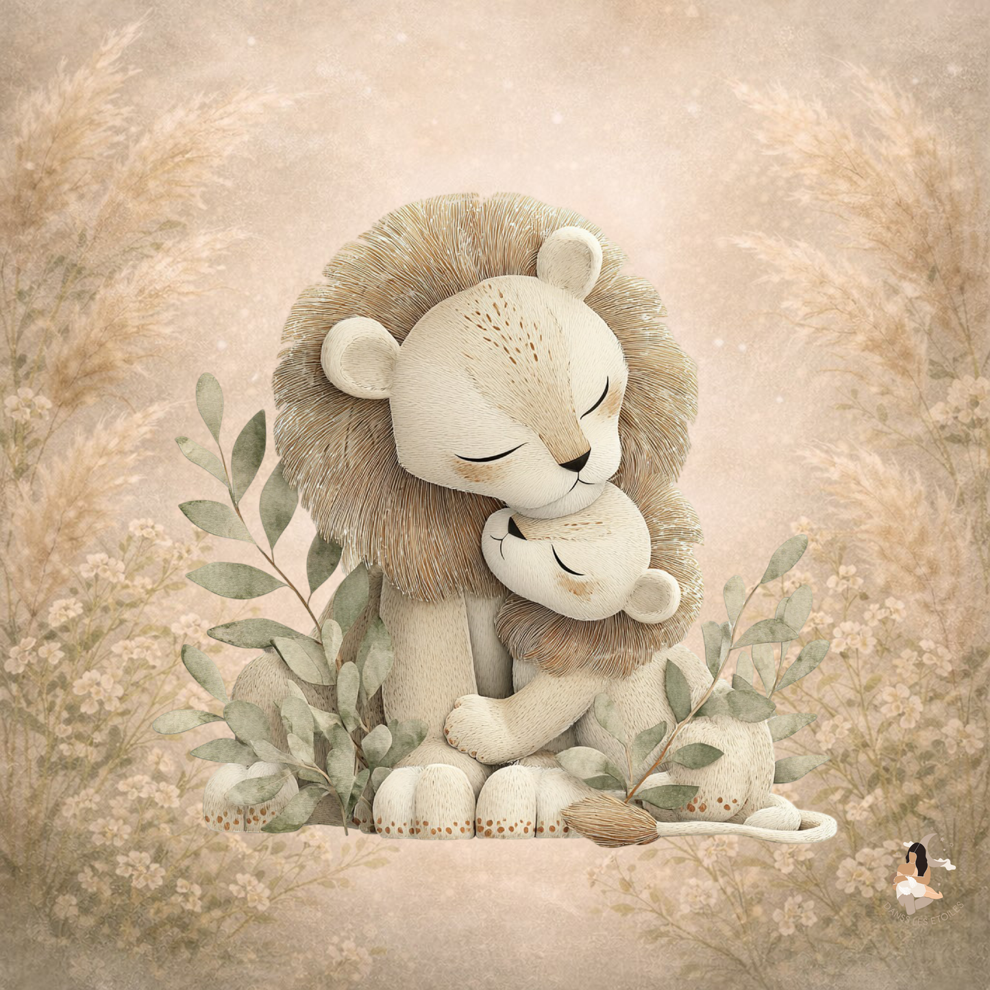 Stickers personnalisé TonieBox – Collection Câlins Sauvages 🐒🦁🦒