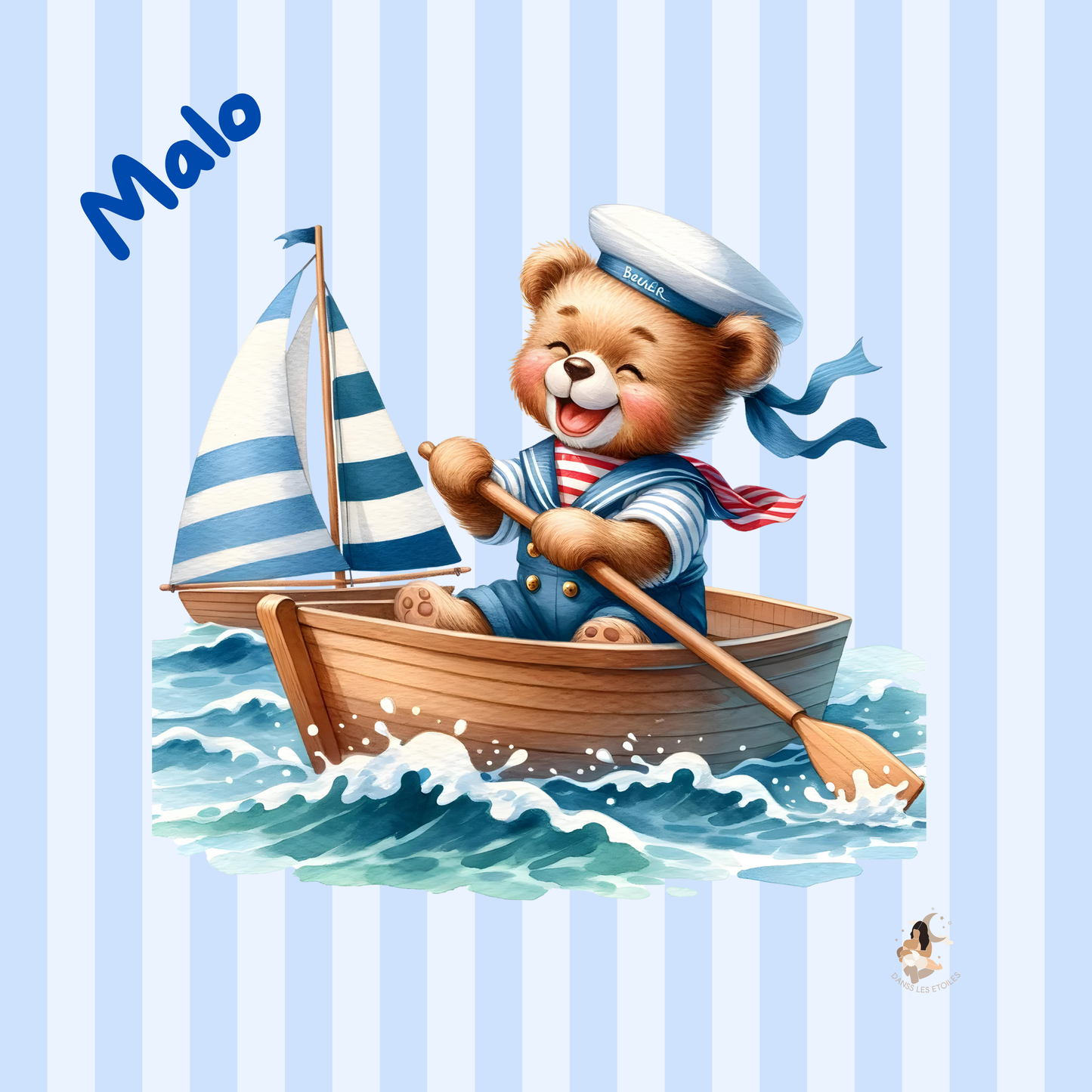 ✨ Stickers Tonies – Univers Oursons & Ciel Bleu ✨