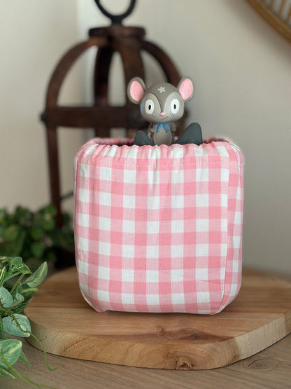 Housse Toniebox 1 & 2 Vichy rose