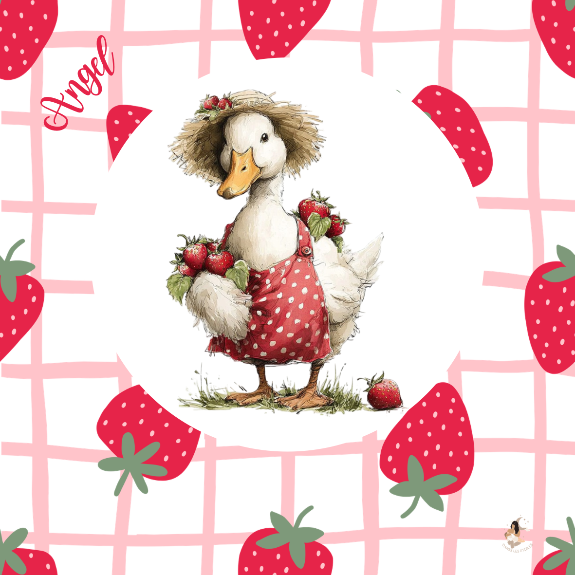 Sticker Toniebox personnalisé fraises 🍓 des oies
