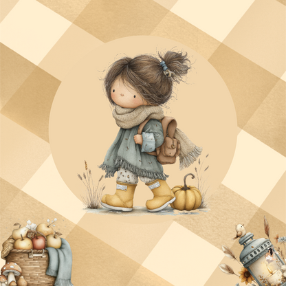 Sticker Toniebox personnalisé Automne