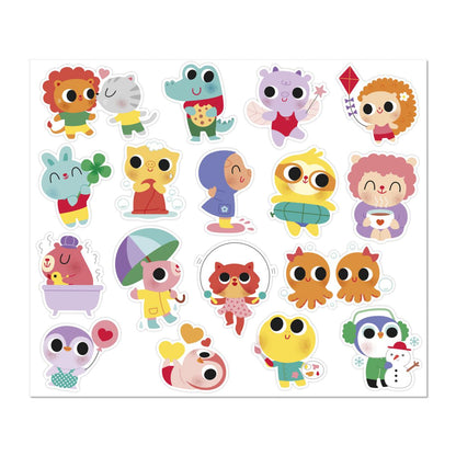 100 STICKERS - BEBE ANIMAUX
