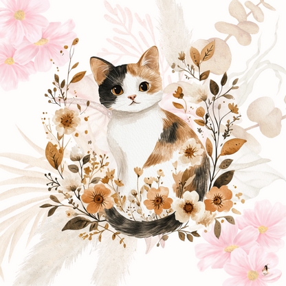 Sticker Toniebox personnalisé Les chats fleuris