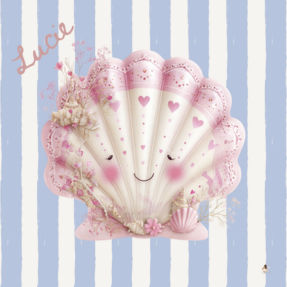 Sticker Toniebox personnalisé coquillages et crustacés
