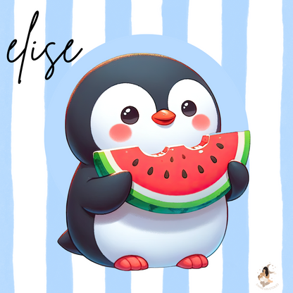 🐧 Stickers personnalisés – Spécial Toniebox pingouin