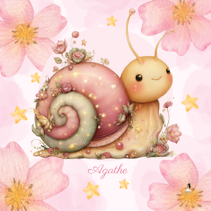 Sticker Toniebox personnalisé Escargot 🌸