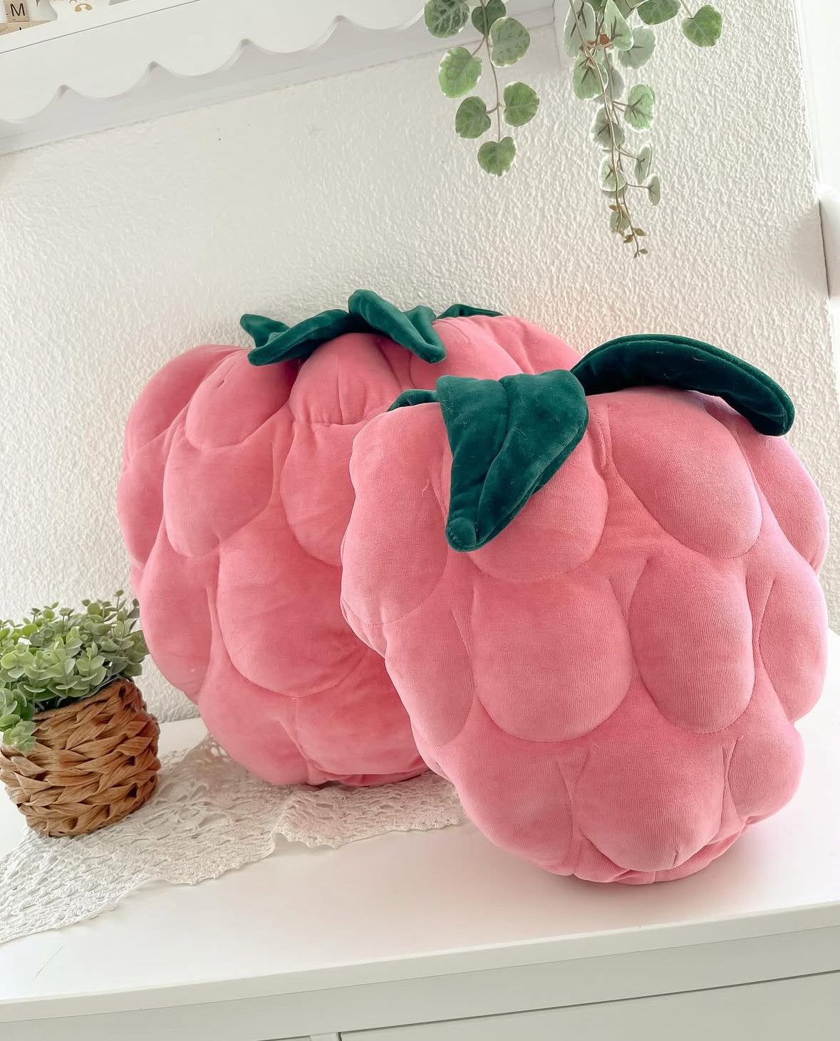 Coussin framboise