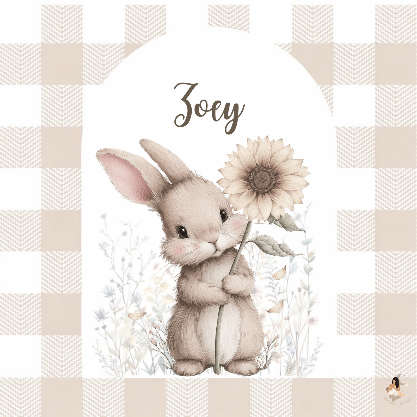 🐰 Sticker Toniebox – Lapin Vichy