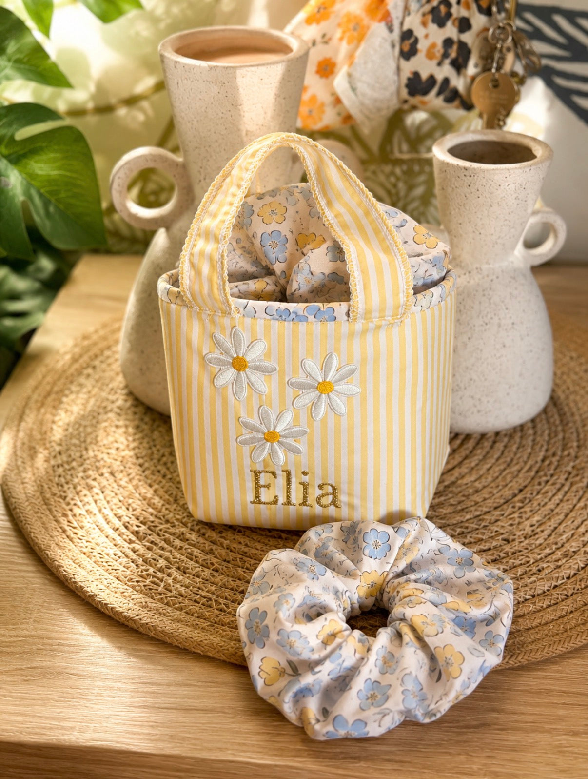 Pack Petit Sac & Chouchous Personnalisés 🌼