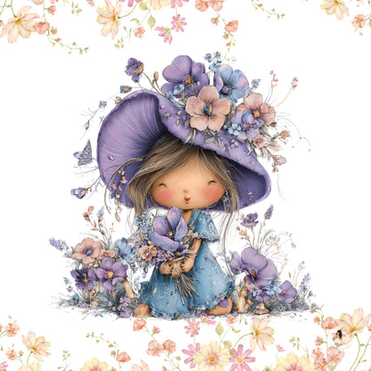 Sticker Toniebox personnalisé Girls fleuris