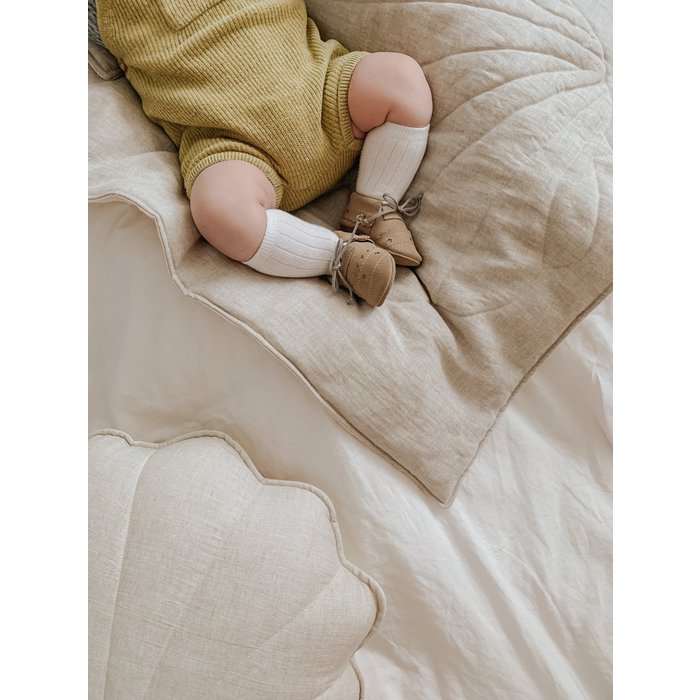 Oreiller en coquillage en lin « Sable »