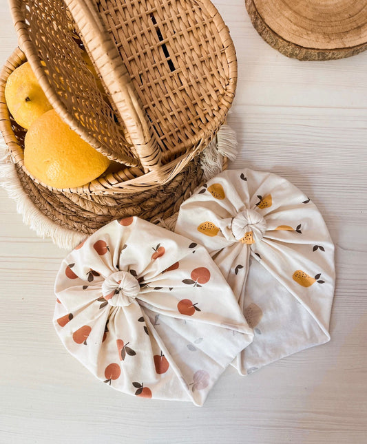 Turban bébé & enfant – UV certifié Oeko-Tex® citron ORANGE