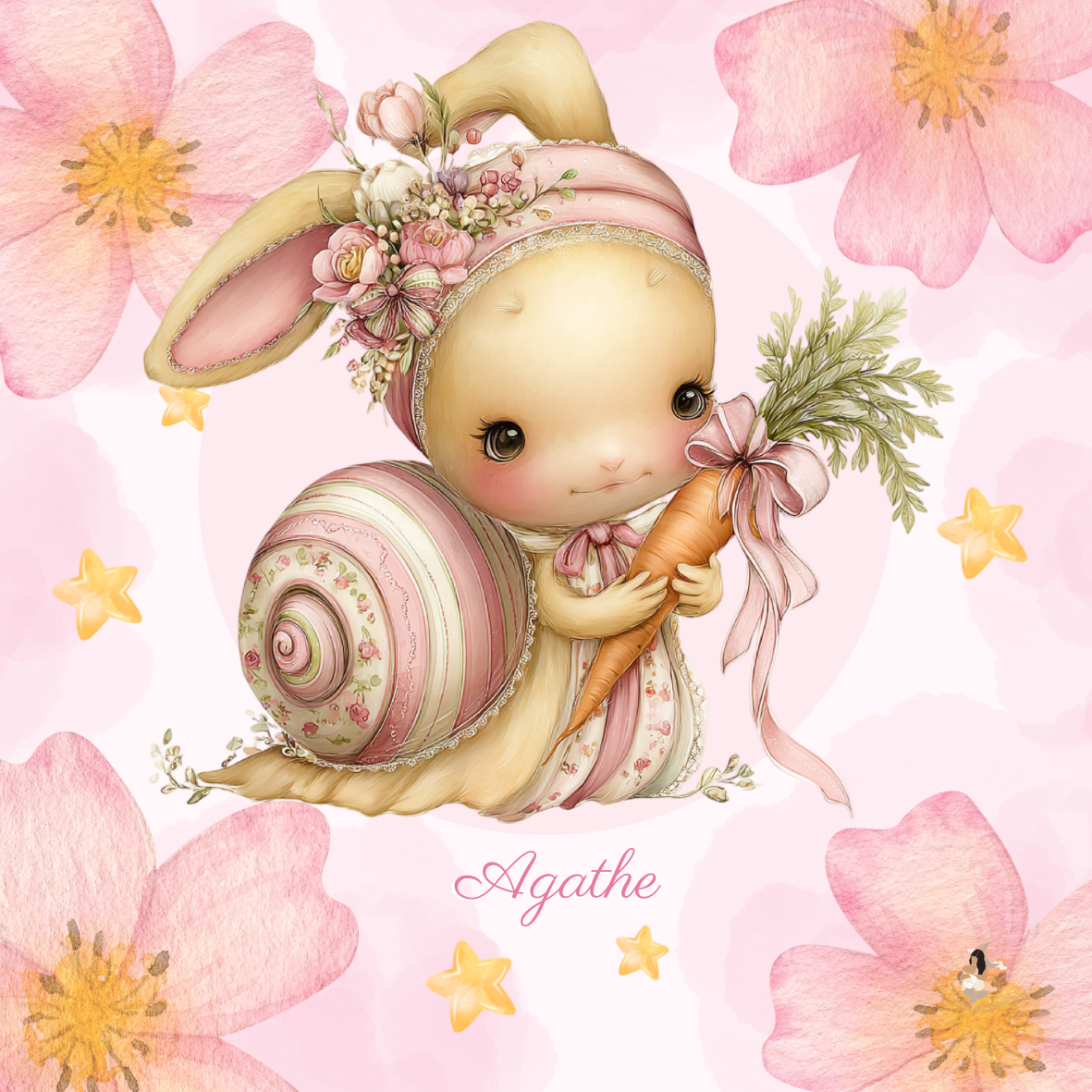 Sticker Toniebox personnalisé Escargot 🌸