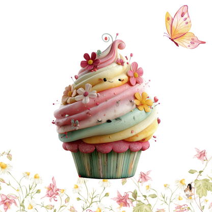 Sticker Toniebox personnalisé cupcake