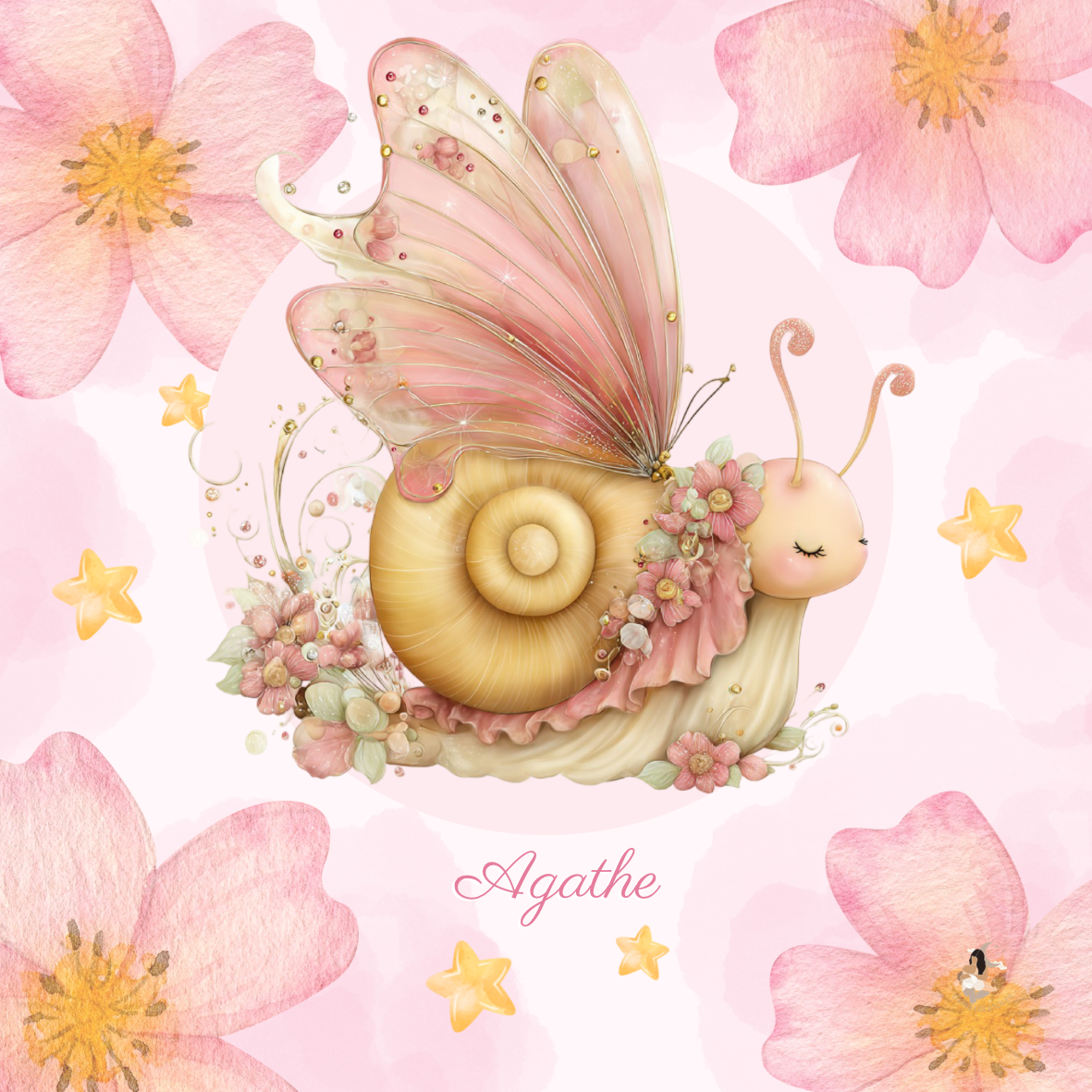 Sticker Toniebox personnalisé Escargot 🌸