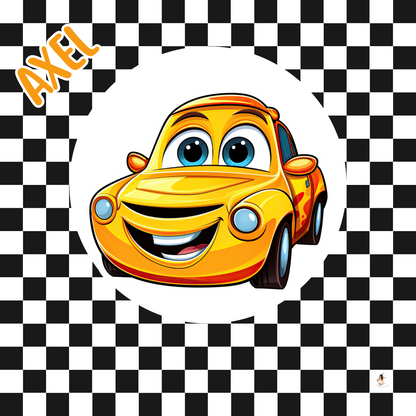 🚗 Stickers Toniebox – Collection Petites Voitures Rigolotes