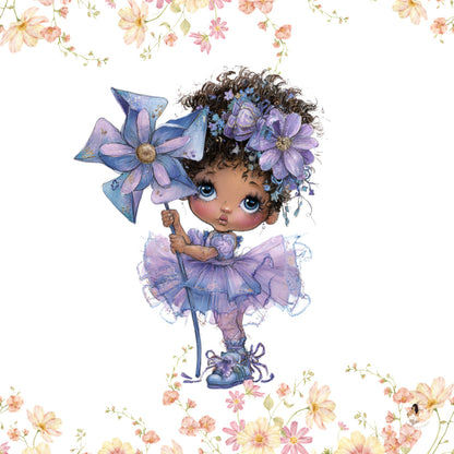 Sticker Toniebox personnalisé Girls fleuris
