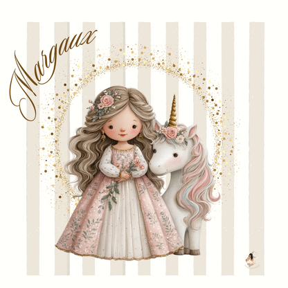 ✨ Stikers Collection Princesse Licorne Dorée ✨