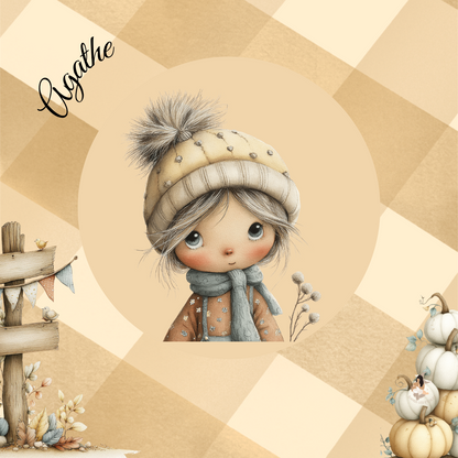 Sticker Toniebox personnalisé Automne