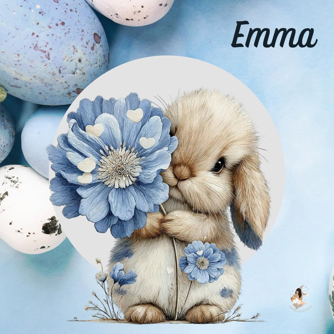 Stickers Toniebox – Collection Bleu Poétique lapin 🌙