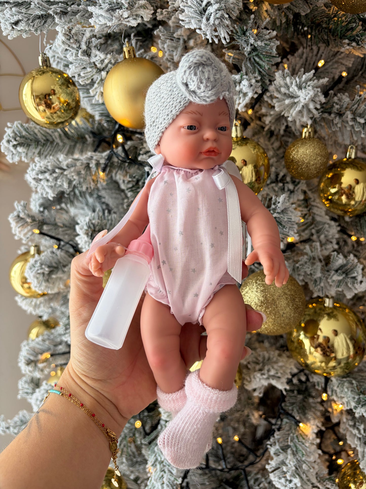 ✨ Bébé Magic Baby 28 cm – Avec son biberon & certificat de naissance fille