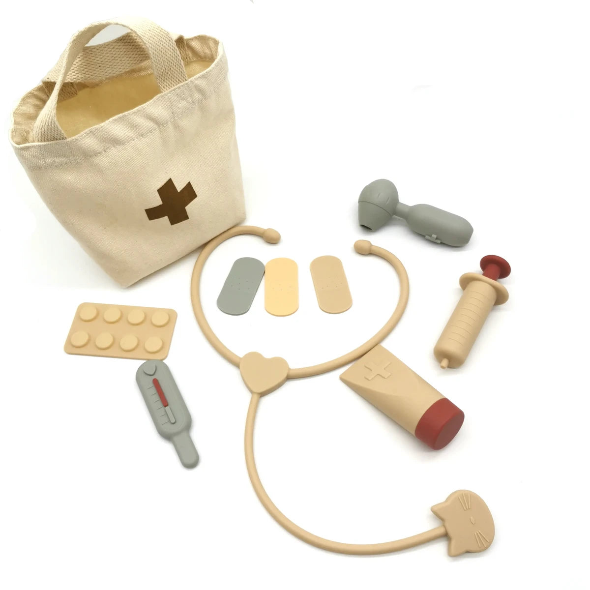 Kit de docteur en silicone - Jouet d'imitation