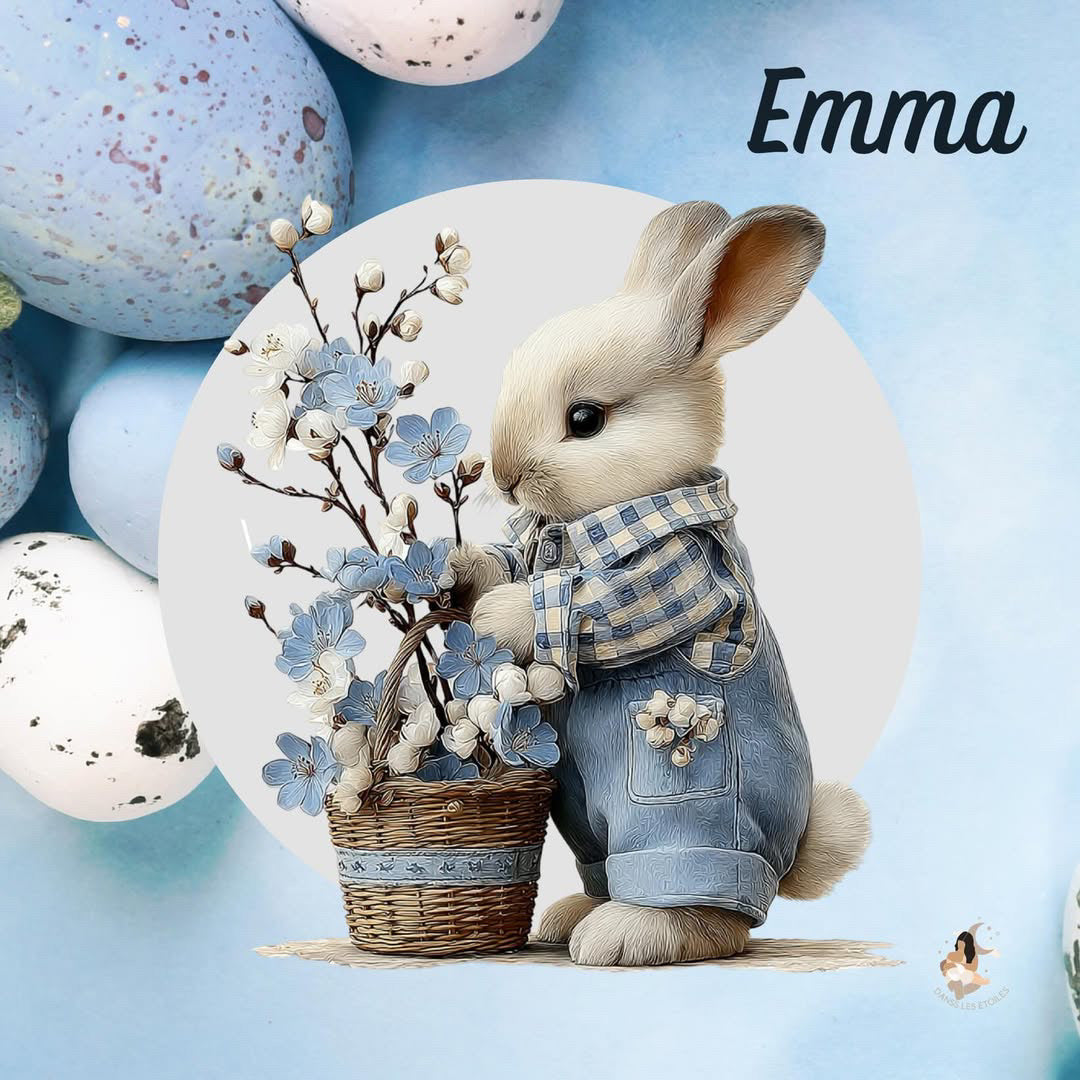 Stickers Toniebox – Collection Bleu Poétique lapin 🌙