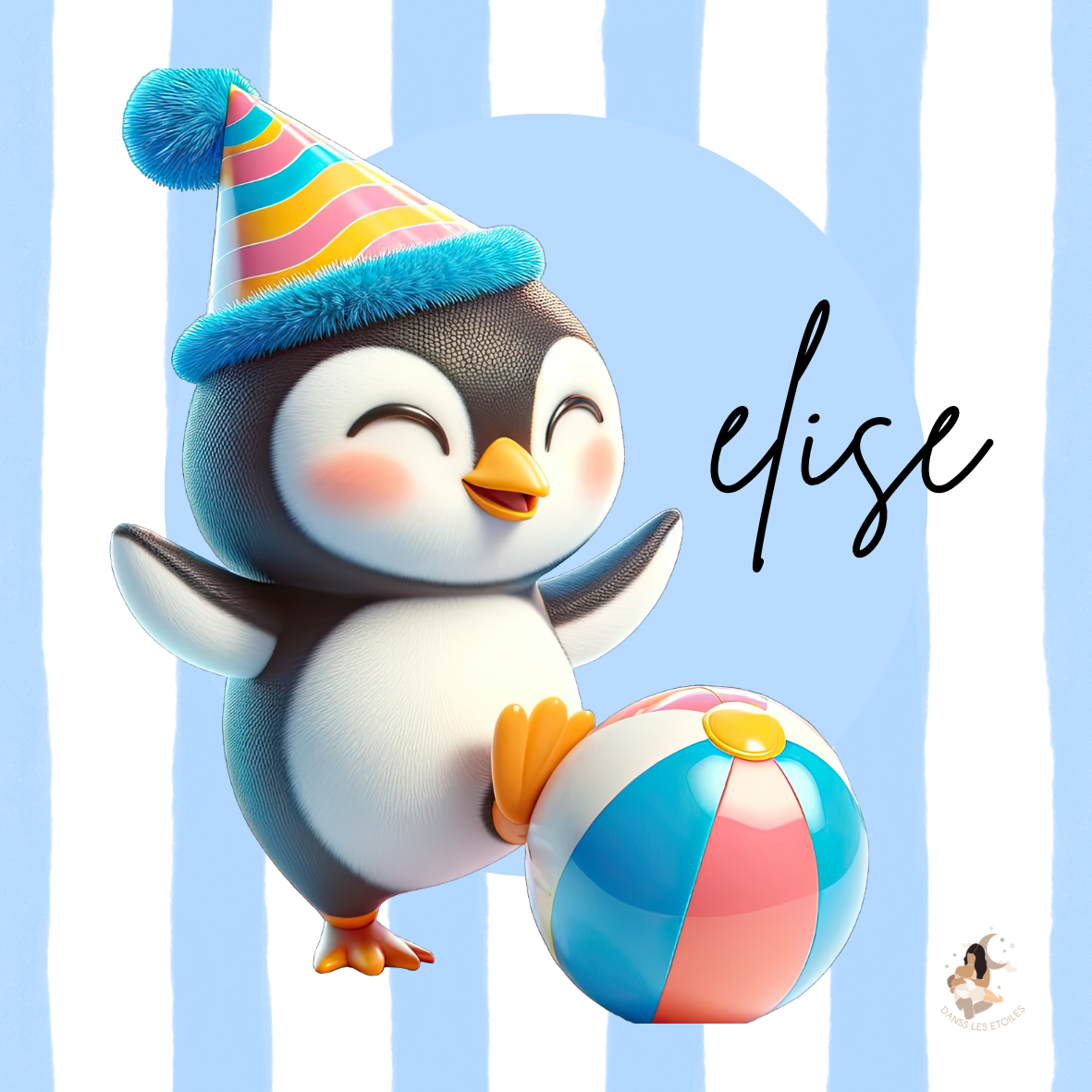 🐧 Stickers personnalisés – Spécial Toniebox pingouin