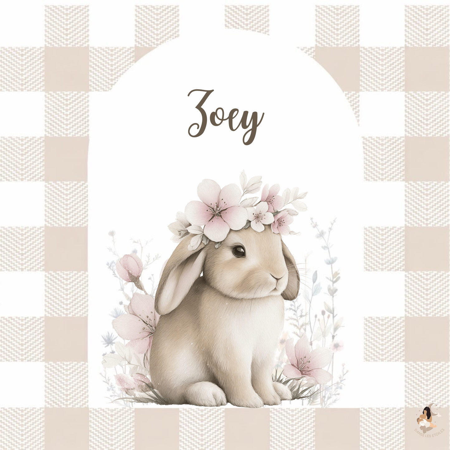 🐰 Sticker Toniebox – Lapin Vichy