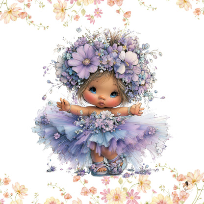 Sticker Toniebox personnalisé Girls fleuris