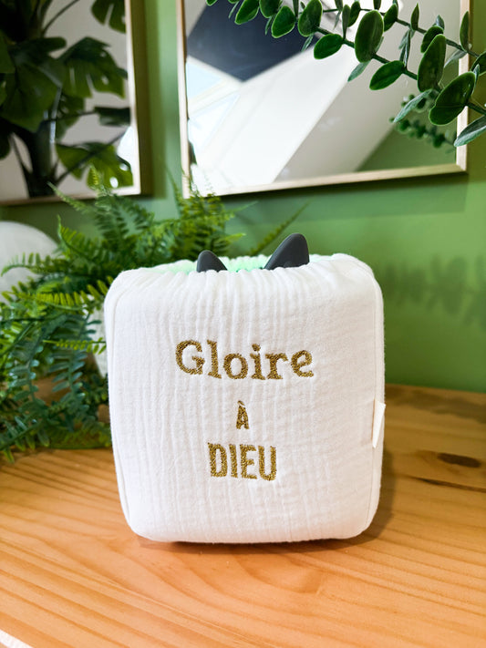 Housse tonibox 1 & 2 - Double gaze blanche