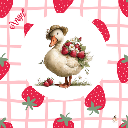 Sticker Toniebox personnalisé fraises 🍓 des oies