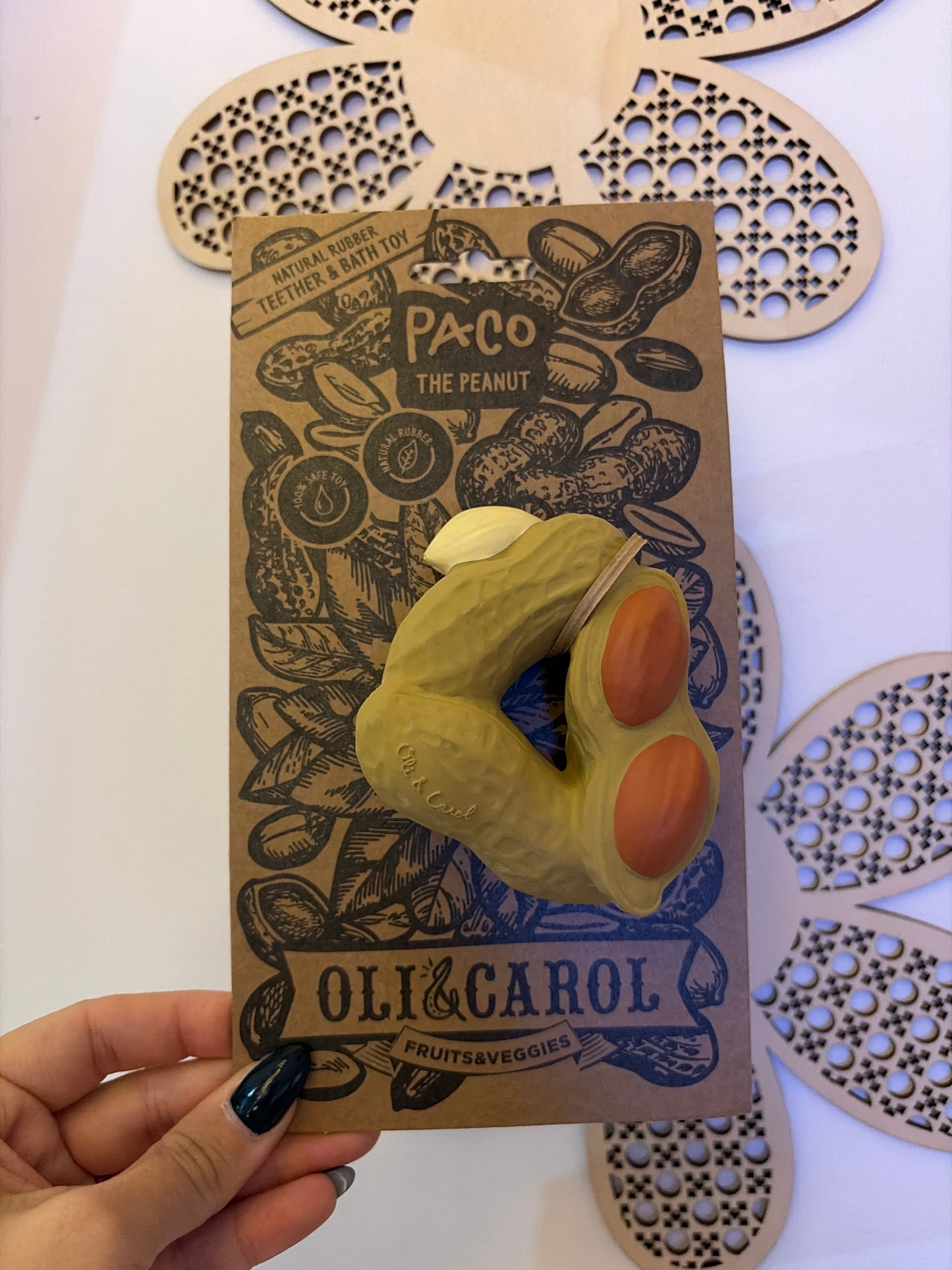 🥜 Anneau de Dentition – Paco la Cacahuète