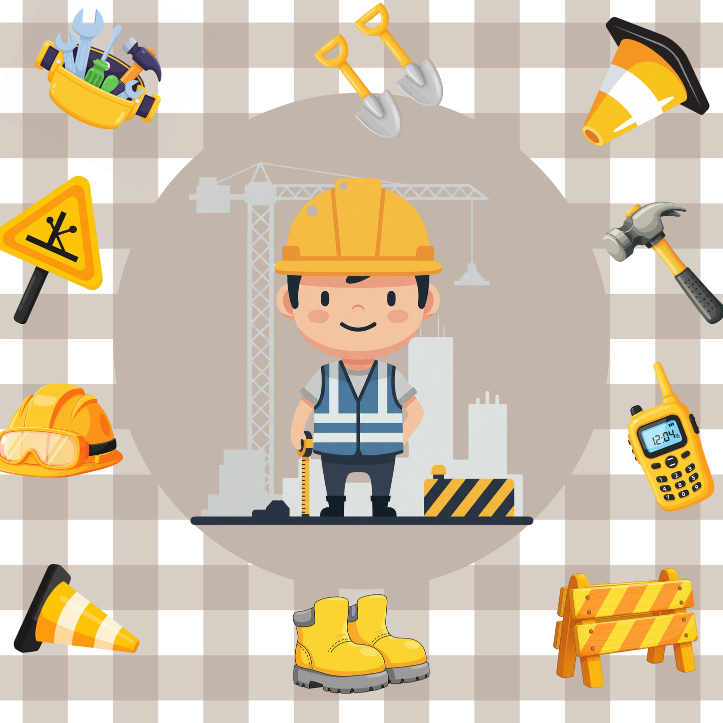 Sticker personnalisé pour Toniebox – Camion de chantier