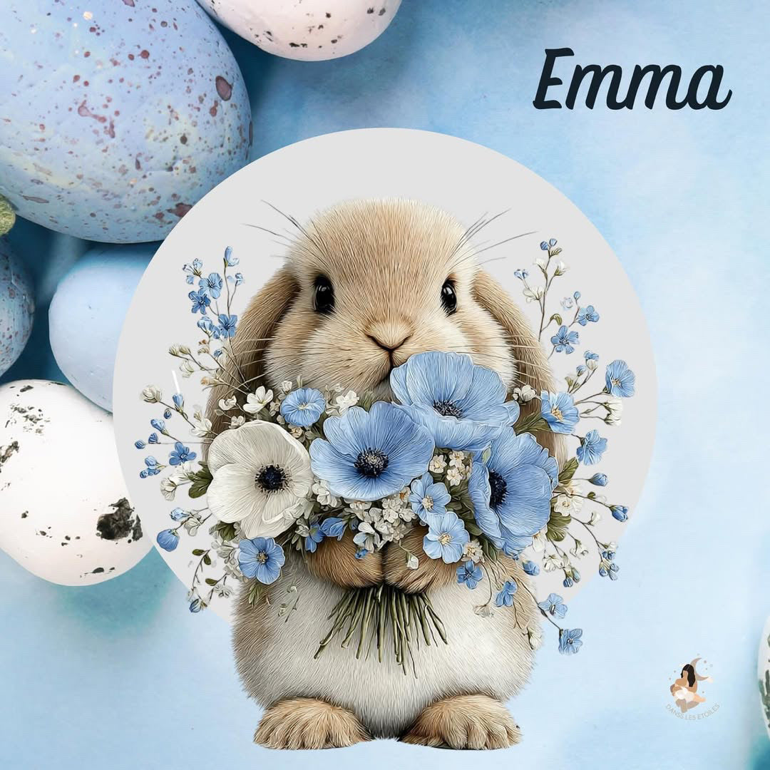 Stickers Toniebox – Collection Bleu Poétique lapin 🌙