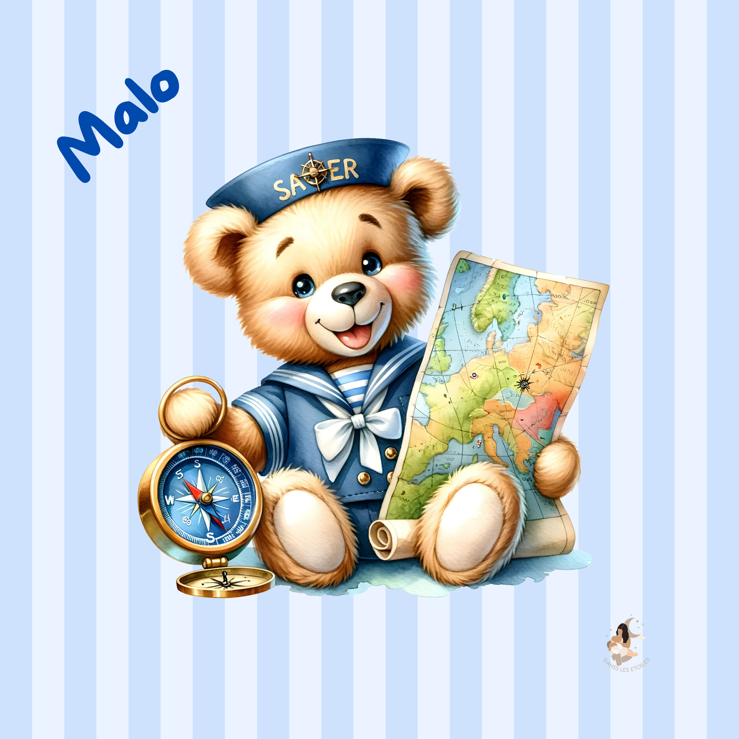 ✨ Stickers Tonies – Univers Oursons & Ciel Bleu ✨