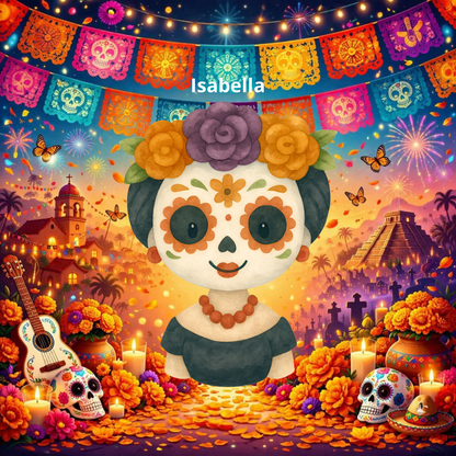 Sticker Toniebox personnalisé Dia de los muertos