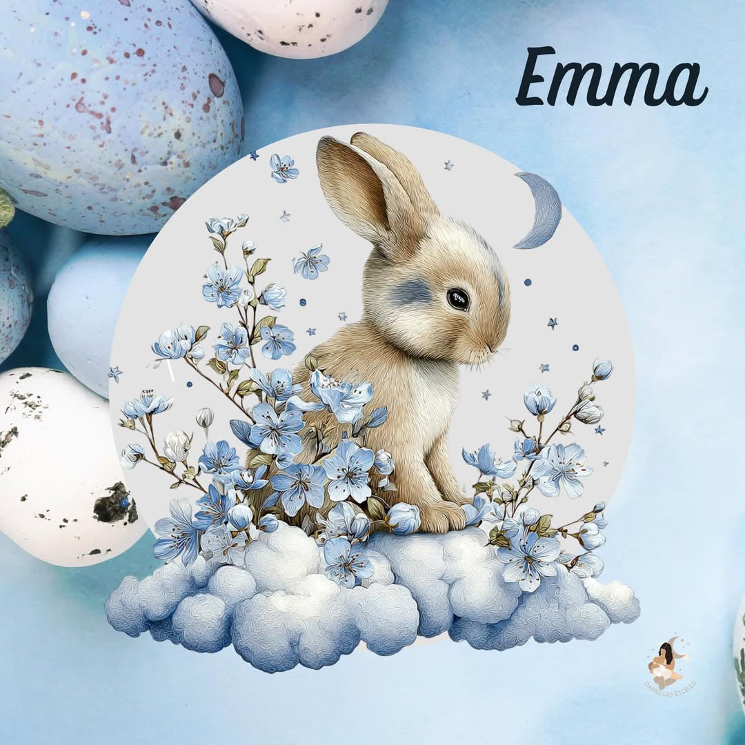 Stickers Toniebox – Collection Bleu Poétique lapin 🌙