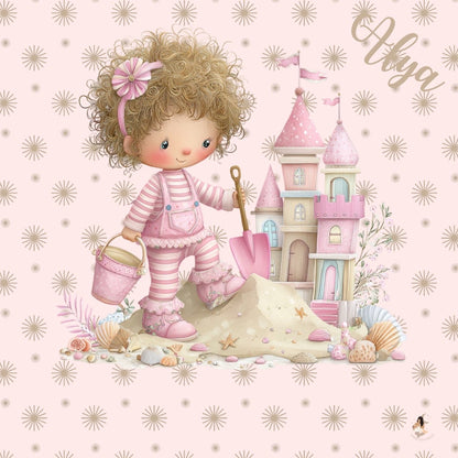 Sticker Toniebox personnalisé fille rose