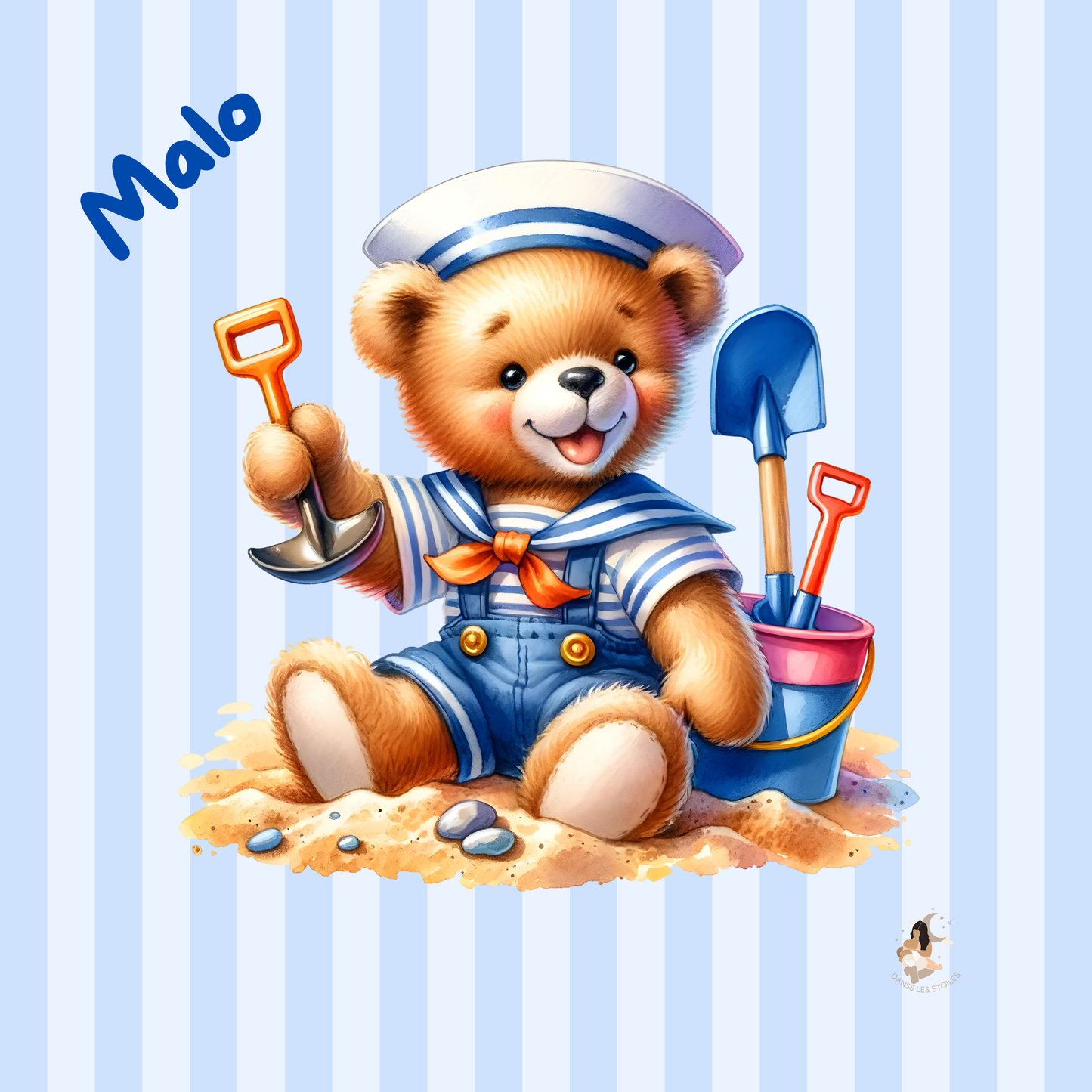 ✨ Stickers Tonies – Univers Oursons & Ciel Bleu ✨