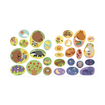 CAHIER DE STICKERS - LA FORET