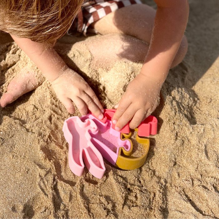 Jouet d'éveil Montessori  - Puzzle 3D Lapin en silicone