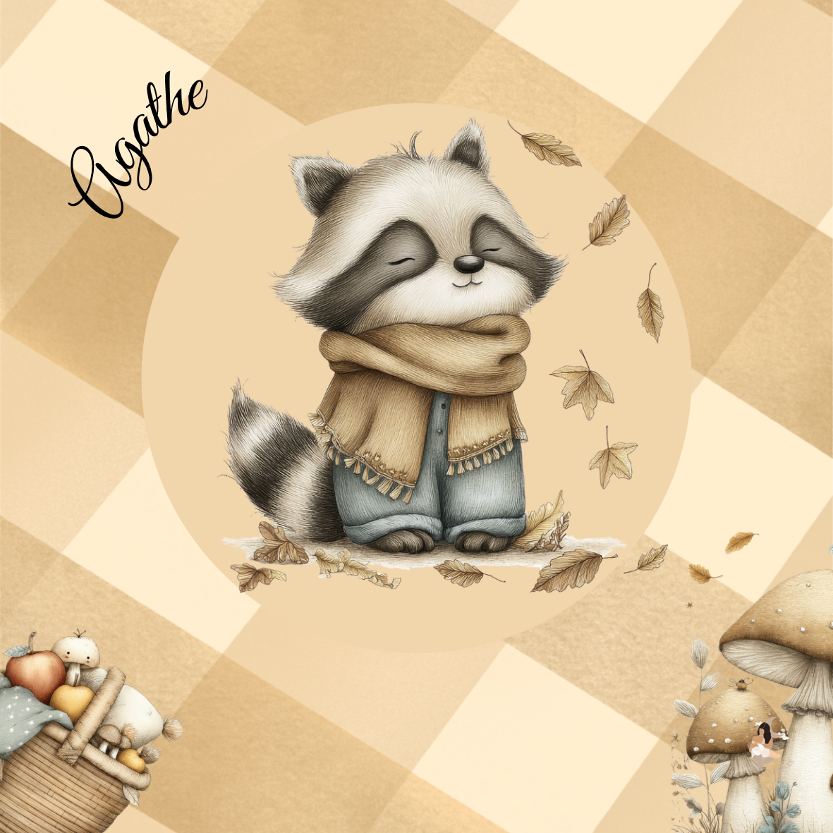 Sticker Toniebox personnalisé Automne