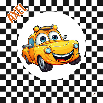 🚗 Stickers Toniebox – Collection Petites Voitures Rigolotes