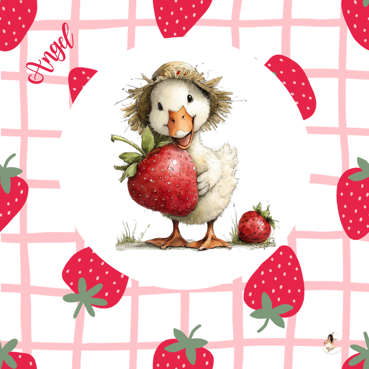 Sticker Toniebox personnalisé fraises 🍓 des oies